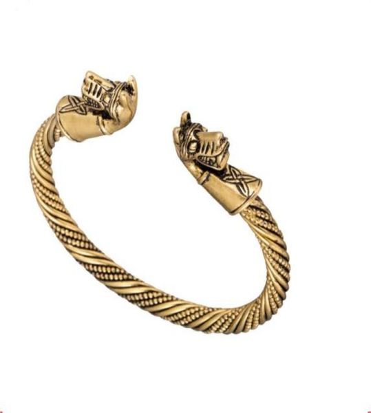 Horse Head Indian Jewelry Fashion Accessoires Viking Bracelet Men Bracelets de bracelets pour femmes Bangles Gift6539032