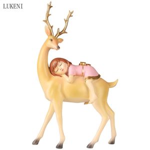 Cheval équitation fille mignonne fille coeur lumière luxe petits ornements fille princesse chambre décoration mariage jeunes mariés cadeau 210414