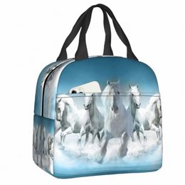 Horse Running Painting Thermal Isolate Lunch Sac Femmes Toche à déjeuner Resse Awards pour Came Outdoor Travel Multifingti Food Box R28J # #