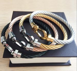 Zapatos de caballo, brazalete de diseñador de lujo, pulsera con dijes de cadena para mujer, pulseras de oro de 18 quilates, joyería