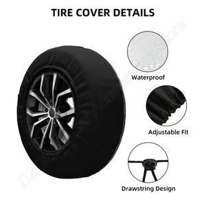 Horse Reserveband Coverpalm Tree Summer Blue Sky Sky Cover Wheel Protectors For Cars Trailer RV SUV Camper Truck14 15 16 17 inch