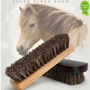 Crin de cheval brosse en bois voiture détaillant polissage chaussure polissage brosse siège poignée tableau de bord toit nettoyage Premium voiture lavage brosse