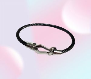 Horseshoe Bracelet Magneet Clasp stalen armband titanium stalen roestvrijstalen minimalistische stijl mode luxe designer sieraden voor dames1223058