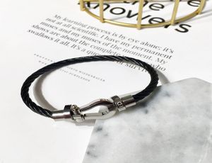 Horseshoe Bracelet Magneet Clasp stalen armband titanium stalen roestvrijstalen minimalistische stijl mode luxe designer sieraden voor dames4946946