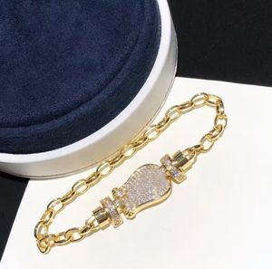 Hoefijzer vergulde armband U-vormige volledige diamanten armbanden luxe sieraden