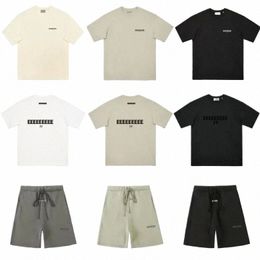 Essentialshorts camiseta para hombres y pantalones cortos diseñador camiseta para hombres camiseta casual 1977 Cott Cott Camiseta estampada de verano y ropa para hombres y mujeres