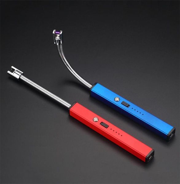 Manguera de arco eléctrico encendedor longitud larga a prueba de viento USB encendedor para cocinar cocina BBQ45843357620496