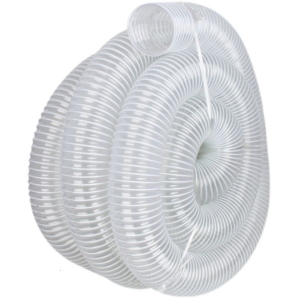 Tuyaux 1m PVC tuyau en caoutchouc transparent fil d'acier diamètre 80/100/150mm pour les machines ventilées de l'industrie du bois aspire les pièces de tube de poussière 230414