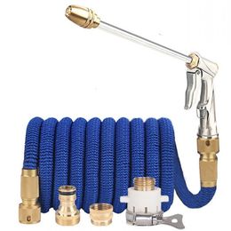 Hoses Expandable Magic Pipe High-Pressure Car Wash Adjustable Spray Flexible Home Garden Watering Cleaning Water Gun 221122
