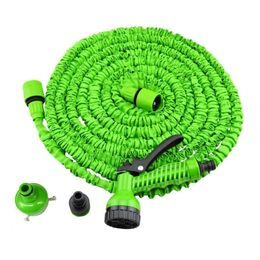 Slangen Magic Garden Water Flexibel Expandable Reels Tube Car Watering Connector Blue Green 25-50ft 220930