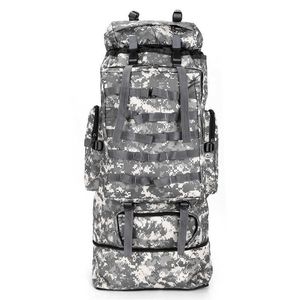 Chaude 100L Grande Capacité En Plein Air Alpinisme Sac À Dos Camping Randonnée Militaire Molle Hydrofuge Sac Tactique Réglable Q0721