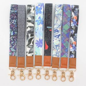 Hot 10pcs Keychains en poignet Lanyard Bandle de fleurs Band de fleuri