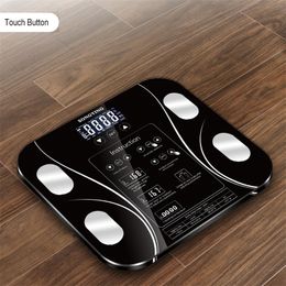 Hot 13 Body Index Electronic Smart Weeging Scales badkamer lichaamsvet BMI schaal digitaal menselijk gewicht mi schalen vloer lcd display t200117