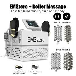 HOT 14 Tesla Hi-emt Emszero Machine New DLS-EMSlim RF Nova con asas de radiofrecuencia de estimulación Opción Roller Massager Salon
