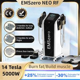 HOT 14 Tesla Neo DLS-EMSLIM Afslankmachine 5000W 4 handgrepen RF Emszero Hi-emt Nova Body Sculpt EMS Spierstimulatieapparatuur CE-certificering