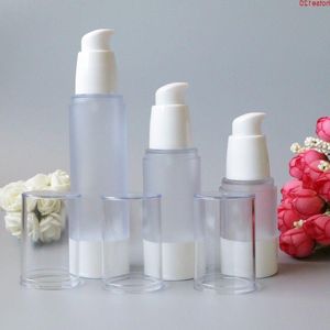 Hot 15 ml 30 ml 50 ml lege airless glazuurflessen vloeibare hervulbare verpakking make-up Maquiagem Tools reisset fles 100pcsgoods Mcrkg