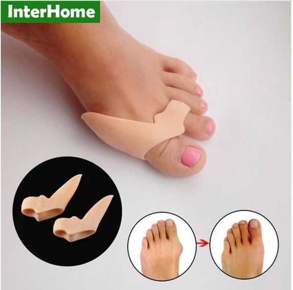 ¡Caliente! 1 par = 2 piezas Nueva herramienta para el cuidado de los pies Cuidado de los pies Especial Hallux Valgus Aparatos ortopédicos para pulgar bicíclicos para corregir el hueso grande del dedo del pie de silicona diario