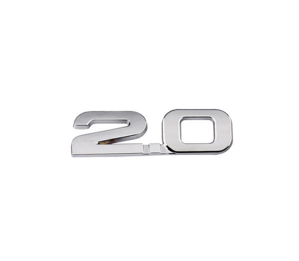 Hot 2.0 Badge 3D voiture autocollant corps pare-chocs style emblème décor décalcomanie pièces extérieures pour Renault Toyota Bmw Ford Focus 2 Vw Mazda