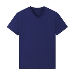 Livraison gratuite chaud 2024 100% coton hommes col en v court T-Shirt marque hommes chemises style décontracté pour le sport hommes T-Shirt taille S-XXL
