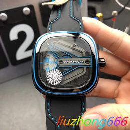 HOT 2024 NOUVEAU plus récente Fashion Septfriday Watches Brand Wuman Watch M Series M3 / 02 Men Auto Mécanique montre des montres masculines Miyota Movement