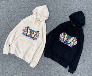 Hot 20AW Dames Hoodies Grace Streetwear Fashion Butterfly Gedrukt Stylist Vrouwelijke Kleding Stijlvolle Stijl Streetwear Dames Sweatshirt XS-L