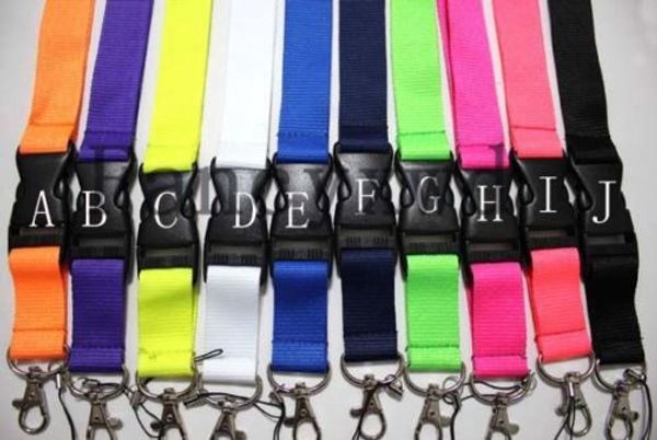 ¡Caliente! 20 piezas Popular Color sólido cordón para teléfono móvil llavero desmontable correas para cámara puede elegir Color envío gratis/al por mayor