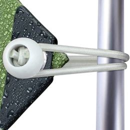 Cordon d'allumage chaud de 250 PC avec balles liens élastiques Balgules Bascilles des marques, bannières de tentes, poteaux de drapeau, bâche (blanc)