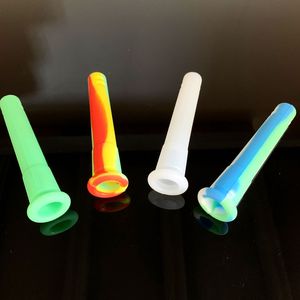 Narguilés chauds 4,0 pouces 14mm femelle 18mm mâle silicone tige incassable accessoire de fumer pour les plates-formes pétrolières bongs en verre