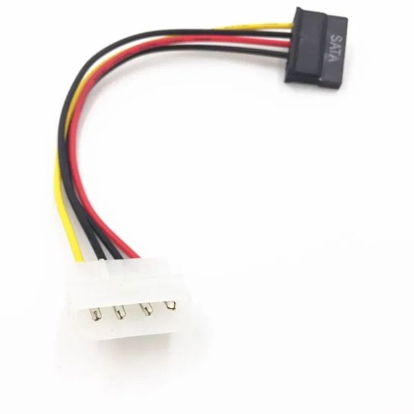 Hot 4 broches ide mâle molex à 2 port 15 broches sata femelle double sata y séparateur féminin adaptateur de disque dur