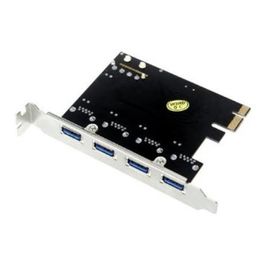 Freeshipping Hot 4-Port SuperSpeed USB 30 PCI-E PCI Express-kaart met 4-pin IDE Power Connector NEC uPD720201 Gpcok
