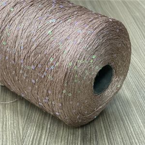 Heet 500g natuurlijke zomerijs zijde Mooi glanzend kleurrijke pailletten garen voor breien diy fancy haakweven weven naaien draad x5230