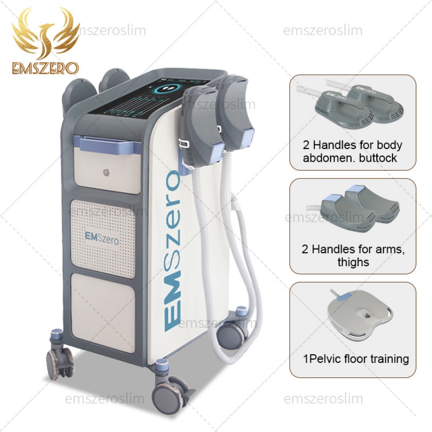 HOT 6500W NEO EMSZERO ELEKTROMAGNETISK BODY 14 TESLA SLAMNING Stimulera fettborttagning Kropp Slimming Build Muscle Machine