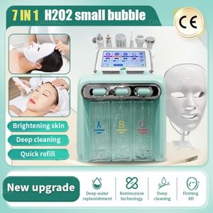 HOT 7 en 1 H202 Hydro Cleaner Diamond Aqua Peel Hydra Dermabrasion Machine pour nettoyer en profondeur le dispositif de beauté de la peau