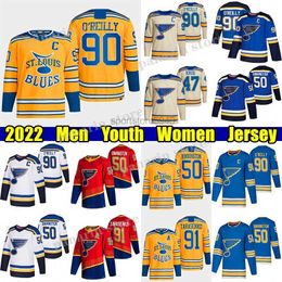 Hot # 91 Vladimir Tarasenko Reverse Retro hockey Jersey''nHl'' # 50 Binnington St. Blues # 90 Ryan O'Reilly Brayden Schenn Colton Parayko Alexey