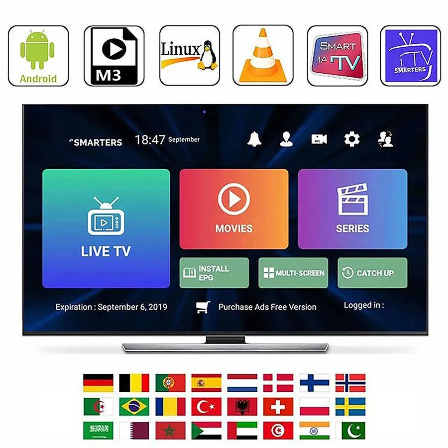 Heißer Erwachsener XXX M3 U Smartters Pro Europe Full 1080p Spanien Französische Schweiz Schweden Niederlande Deutschland Android Show Firestick Bein