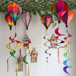 Hot Air Balloon Windsock Decoratief buiten Yard Garden Party Event Diy Color Wind Spinners Decoratie C1208