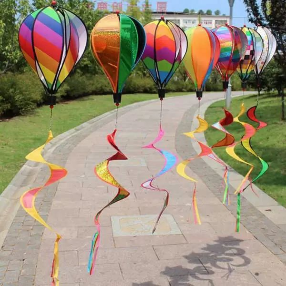 Hot Air Ballon Windzak Decoratieve Buiten Yard Garden Party Event DIY Kleur Wind Spinners Decoratie FY2961 bb1103