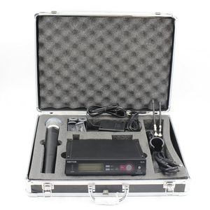 Caja de aluminio caliente SLX24 BETA58 Sistema de karaoke inalámbrico de micrófono inalámbrico UHF con transmisor de mano Mic