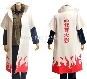 Hot Anime Naruto Cosplay Kostuums Vierde Hokage Namikaze Minato Cape Outfit Cosplay Cloak