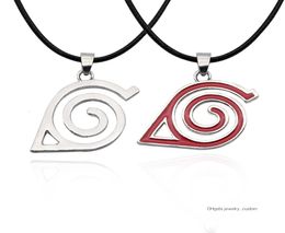 Collier d'anime chaud Kakashi Leaf Village Symbole Cosplay Colliers Pendant Kakashi Konoha Ninja Bijoux Bijoux Collier6745781