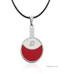 Colliers d'anime chauds Pendants Uchiha Itachi Choker Collier en émail Village Village Symbole Cosplay Bijoux Colar5113588