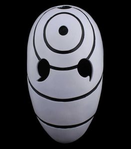 Masque Uchiha Anime chaud Tobi Obito Ninja Madara Costumes de Cosplay masques en résine Halloween masque à trois yeux cadeau Y09131790320