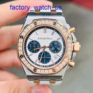 Hot AP Wrist Watch Royal Oak Offshore Series 26234SR Même Diamond Diamond White Pan Blue Eyes Business Fashion Fashion Leisure Business Sports Watch