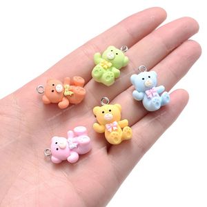 10st Grote Cartoon Hars Beer Bedels Veelkleurige Kawaii DIY Bedels Voor Het Maken Van Oorbel Ketting Hanger Handwerkbenodigdheden Mode-sieradenKralen Hoge Kwaliteit