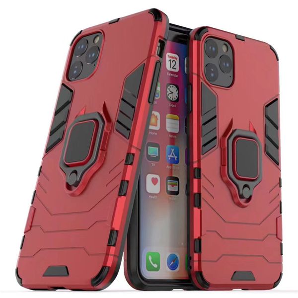 Hot Armure cas de téléphone anneau invisible Support Couverture Boucle anti-chute Shell pour l'iPhone 12 11 Pro Max XR XS X 6 7 8Plus 6S plus