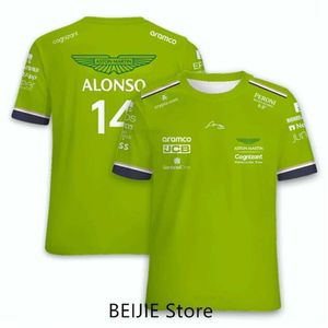 T-shirts de l'équipe Aston Martin F1, pilote de course espagnol, Fernando Alonso 14 et Stroll 18, offre spéciale, T-shirts 3D pour enfants, H1G, 2023
