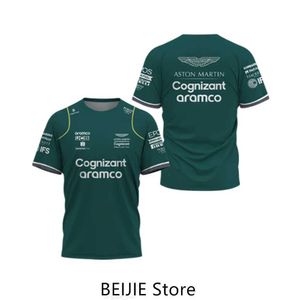 Camisetas del equipo Aston Martin 2023 F1, piloto de carreras español Fernando Alonso 14 y Stroll 18, gran oferta, camisetas 3D para niños H4G