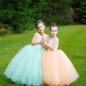 Hot Baby Girls Pastel Long Tutu Enfants Tulle Jupe Pettiskirts Underskirtd Enfants Anniversaire Fête De Noël Costume Jupes 210331