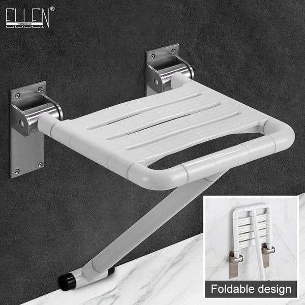 Taburete de ducha de baño caliente seguridad antideslizante ancianos discapacitados silla de baño sin barreras plegable de acero inoxidable EL85014