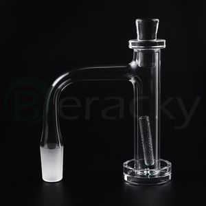 Tour de commande de bord de bord biseauté complet banger quartz banger avec pilule de capuchon de quartz émeraude perles terles pèle